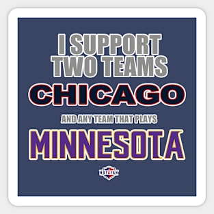 Two Teams Sticker